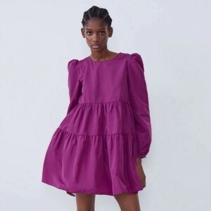 Zara Fuchsia Mini Dress